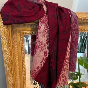 Pashmina Burgundy Wrap